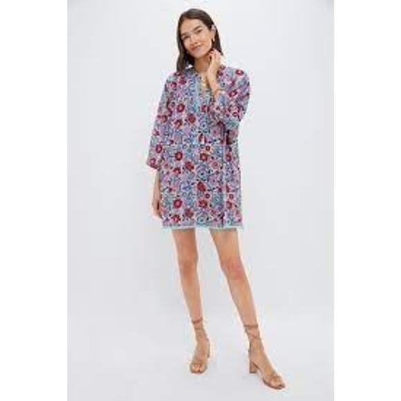 TUCKERNUCK BEACH Mauve and Rose Wildflower Bondi Coverup Size XL NWT - Picture 4 of 6